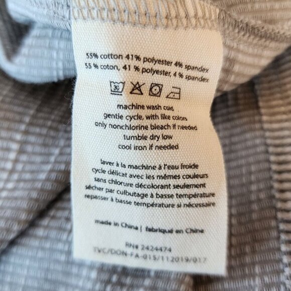 NWT Donni. Striped Gray Ivory Duster Cardigan Womens One Size - Picture 10 of 11